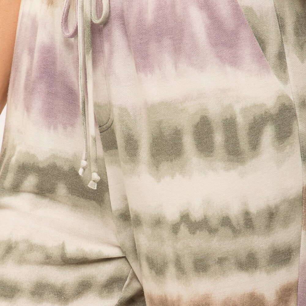 MYSTREE Women’s Tie Dye Joggers – Pastel Sage Lavender Neutral, Size [Insert Siz - Picture 7 of 7